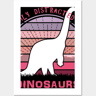 Easily Distracted By Brachiosaurus Dinosaurs Posters and Art